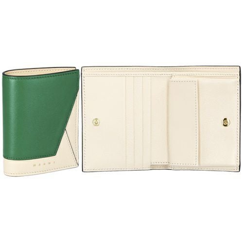 マルニ 二つ折り財布 レディース グリーン BILLFOLD W/COINPURSE MARNI