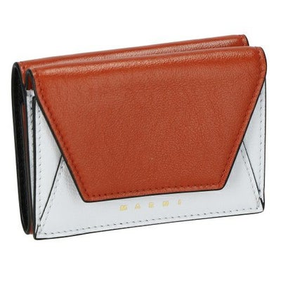 マルニ 三つ折り財布 レディース ブラウン MUSEO TRIFOLD YEN