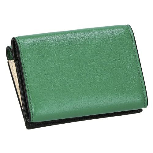 マルニ 三つ折り財布 レディース グリーン MUSEO TRIFOLD YEN WALLET TONE MARNI PFMO0056U1 P2644 ZO611 AGATE GREEN/SHELL