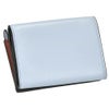 マルニ 三つ折り財布 レディース ライトブルー MUSEO TRIFOLD YEN WALLET TONE MARNI PFMO0056U1 P2644 ZO612 LAKE/REDWOOD