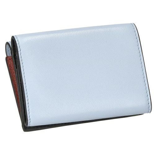 マルニ 三つ折り財布 レディース ライトブルー MUSEO TRIFOLD YEN WALLET TONE MARNI PFMO0056U1 P2644 ZO612 LAKE/REDWOOD
