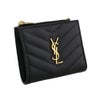 サンローラン 二つ折り財布 レディース ブラック  SAINT LAURENT PARIS 575879 BOW01 1000 BLACK