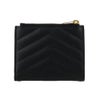 サンローラン 二つ折り財布 レディース ブラック  SAINT LAURENT PARIS 575879 BOW01 1000 BLACK