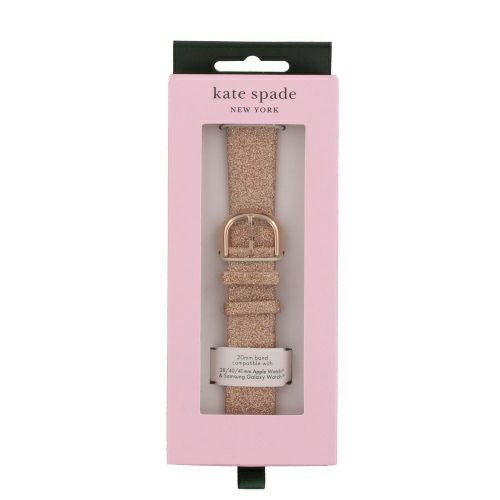 ケイトスペード アップルウォッチ付け替えバンド レザー ピンク
グリッター Kate Spade KSS0141