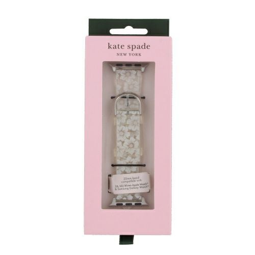 ケイトスペード アップルウォッチ付け替えバンド ポリウレタン ホワイト Kate Spade KSS0107