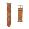 トリーバーチ アップルウォッチ付け替えバンド レザー ブラウン TORY BURCH TBS0084