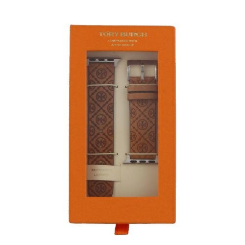 トリーバーチ アップルウォッチ付け替えバンド レザー ブラウン TORY BURCH TBS0084