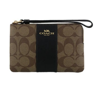 コーチ アウトレット ポーチ レディース シグネチャー ブラウン COACH 