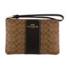 コーチ アウトレット ポーチ レディース マイクロ シグネチャー ブラウン COACH OUTLET CJ792 IMCBI カーキ/ブラック