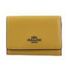 コーチ アウトレット 三つ折り財布 レディース スムース レザー マイクロ ウォレット イエロー COACH OUTLET CM238 QBMWQ