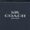 コーチ アウトレット ポーチ レディース ペブルド レザー コーナー ジップ リストレット ネイビー COACH OUTLET CP483 SV/DE