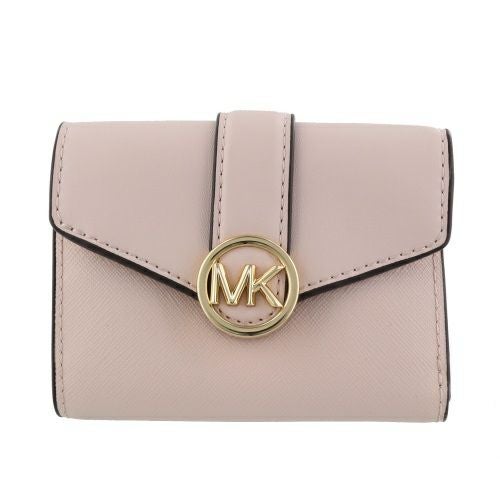 マイケルコース 三つ折り財布 レディース CARMEN MD FLAP BLFLD WALLET ピンク MICHAEL KORS 35S2GNMF6L POWDER BLUSH