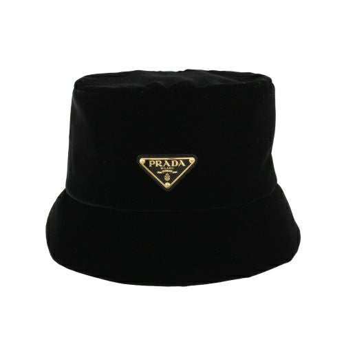 プラダ 帽子 バケットハット レディース ブラック PRADA 1HC137 068