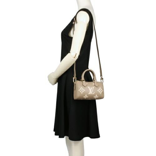 新品 ルイヴィトン Louis Vuitton ショルダーバッグ ナノ・スピーディ トゥルトレール/クレーム ルイヴィトン ハンドバッグ レディース ナノ・スピーディ モノグラム