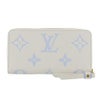ルイヴィトン 長財布 レディース ジッピー･ウォレット モノグラム・アンプラント ラテホワイト/キャンディブルー LOUIS VUITTON M83308