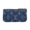 ルイヴィトン コインケース レディース ポシェット･クレ モノグラム･デニム ブルー LOUIS VUITTON M82961