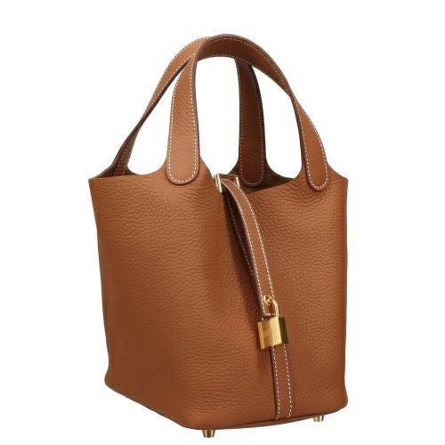 エルメス ピコタンロック PM 18 トリヨン エトゥープ ＆ゴールド金具 Z刻印２０２１年　HERMES　ピコタン HERMES（エルメス） ピコタンロック18/PM エトゥープ トリヨン