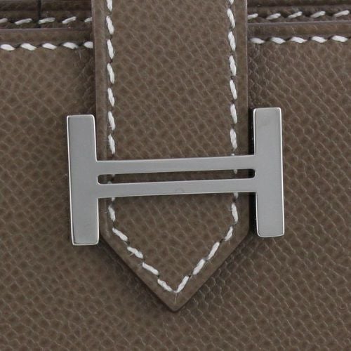 エルメス　ベアンスフレ　エトゥープ エルメス ベアンスフレ エトゥープ ヴォーエプソン ゴールド金具