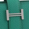 エルメス ベアンスフレ ヴェールジェイド ヴォーエプソン シルバー金具 B刻印 HERMES Bearn Soufflet