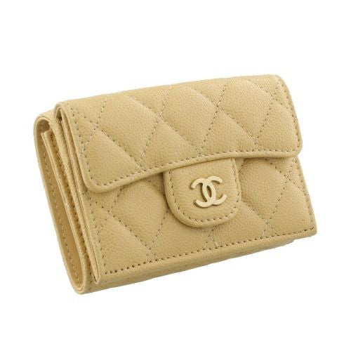 シャネル 三つ折り財布 レディース イエロー CHANEL AP0230 B10583 NQ387