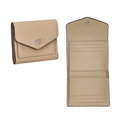 コーチ 二つ折り財布 レディース ウィン スモール ウォレット ベージュ