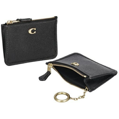 コーチ パスケース レディース ミニ スキニー ID ケース ブラック