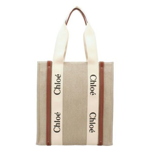 クロエ トートバッグ レディース WOODY ウッディ ブラウン CHLOE
