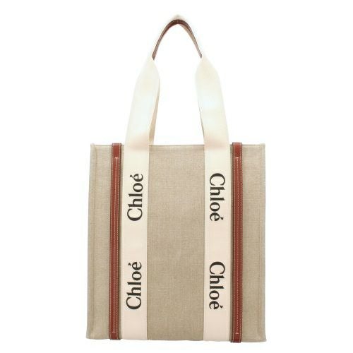 クロエ トートバッグ レディース WOODY ウッディ ブラウン CHLOE
