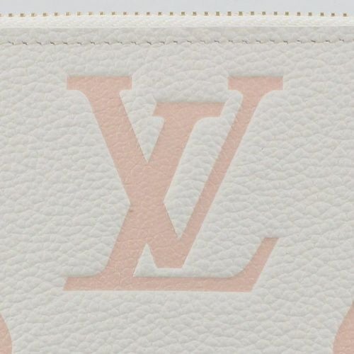 ルイヴィトン 長財布 モノグラムアンプラント LOUIS VUITTON M83309 ラテホワイト シャマロウピンク