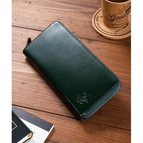 ビバリーヒルズポロクラブ 長財布 メンズ BEVERLY HILLS POLO CLUB BHG-M1001 グリーン ダークブラウン