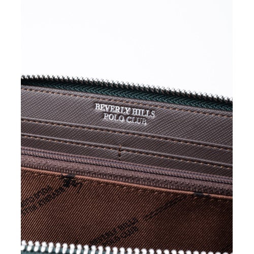 ビバリーヒルズポロクラブ 長財布 メンズ BEVERLY HILLS POLO CLUB BHG-M1001 グリーン ダークブラウン