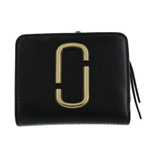 マークジェイコブス 二つ折り財布 レディース SNAPSHOT ブラック Marc Jacobs M0013360 012 BLACK HONEY GINGER MULTI