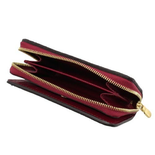 ルイヴィトン 二つ折り財布 モノグラム ポルトフォイユ・ルー レッド