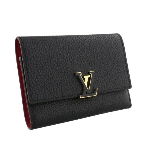 ルイヴィトン 三つ折り財布 ポルトフォイユ・カプシーヌコンパクト ブラック LOUIS VUITTON M62157 ノワール