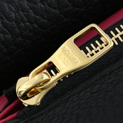 ルイヴィトン 三つ折り財布 ポルトフォイユ・カプシーヌコンパクト ブラック LOUIS VUITTON M62157 ノワール