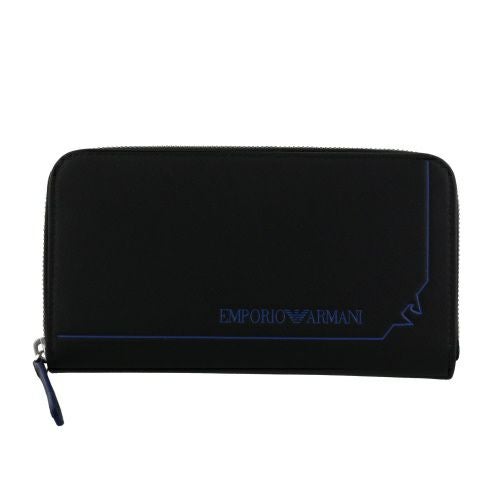 エンポリオアルマーニ 長財布 メンズ ブラック EMPORIO ARMANI Y4R624