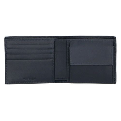 ボッテガヴェネタ 二つ折り財布 メンズ イントレチャート ネイビー BOTTEGA VENETA 193642 V4651 8838