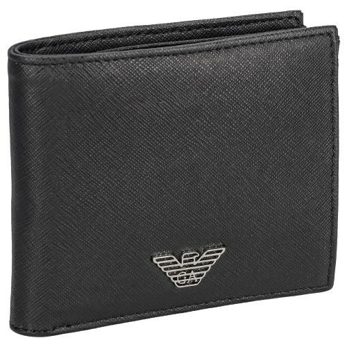 エンポリオアルマーニ 二つ折り財布 メンズ ブラック EMPORIO ARMANI