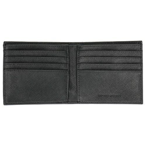 エンポリオアルマーニ 二つ折り財布 メンズ ブラック EMPORIO ARMANI Y4R237 Y138E 81072