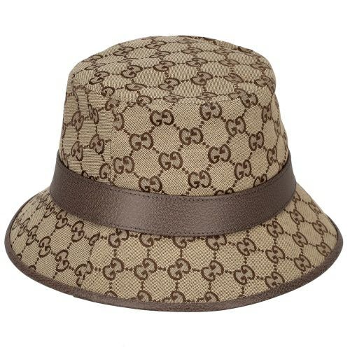 グッチ ハット メンズ ダブルG付き GGキャンバス バケットハット
