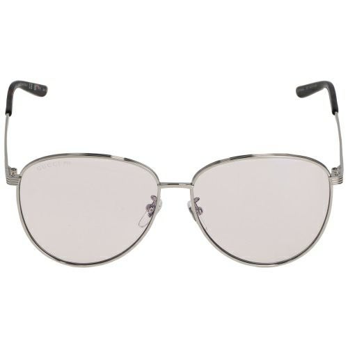 グッチ サングラス メンズ レディース ユニセックス ティアドロップ型 シルバー GUCCI GG0945SA 005