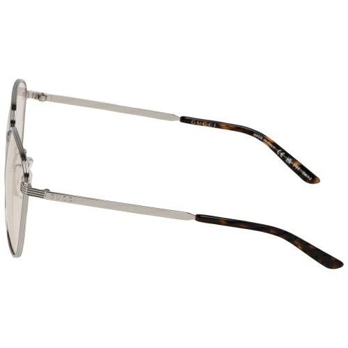 グッチ サングラス メンズ レディース ユニセックス ティアドロップ型 シルバー GUCCI GG0945SA 005