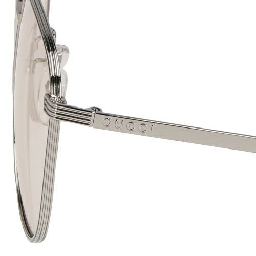 グッチ サングラス メンズ レディース ユニセックス ティアドロップ型 シルバー GUCCI GG0945SA 005