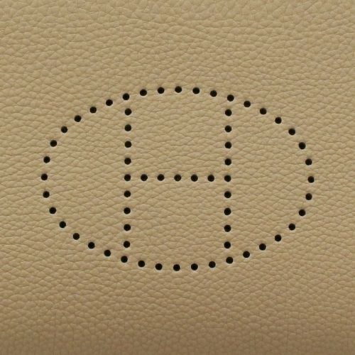 エルメス ウィドポッシュ ベージュドワイマール トゴ シルバー金具 B刻印 HERMES VIDE POCHES