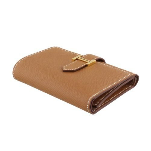 未使用品△HERMES エルメス ベアン コンビネ ヴォーエプソン エトゥープ ゴールド金具 Hロゴ金具 コンパクトウォレット 三つ折り財布 W刻印 箱付き フランス製 レディース 駅南やまご質店オンラインショップ / エルメス ベアン コンビネ 三