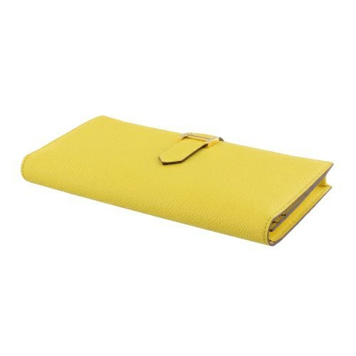 エルメス ベアンスフレ ジョーヌナプル ヴォーエプソン ゴールド金具 B刻印 HERMES Bearn Soufflet