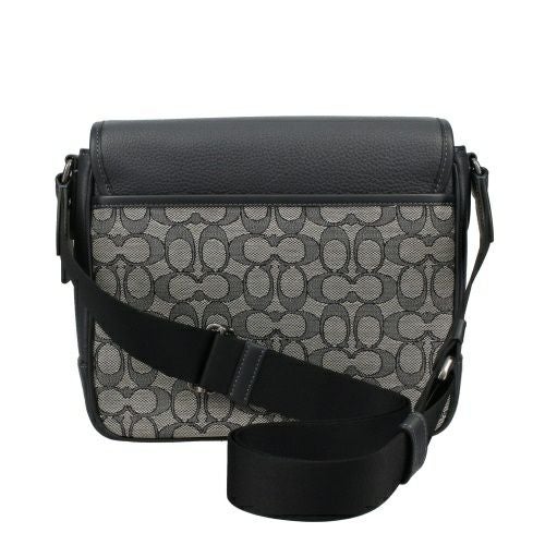 コーチ アウトレット ショルダーバッグ メンズ シグネチャー ジャカード COACH OUTLET CE534 QBV41 ネイビー ミッドナイト