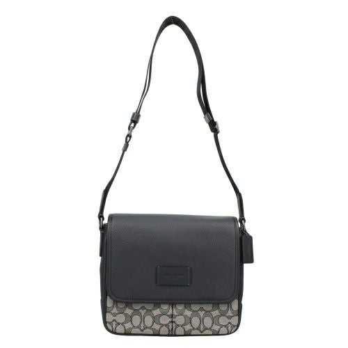 コーチ アウトレット ショルダーバッグ メンズ シグネチャー ジャカード COACH OUTLET CE534 QBV41 ネイビー ミッドナイト
