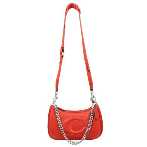 コーチ アウトレット ショルダーバッグ レディース テリ シグネチャー レッド COACH OUTLET CJ608 SVRCK BRIGHT POPPY