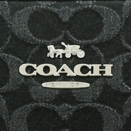 コーチ アウトレット ショルダーバッグ レディース ジェイミー  シグネチャー デニム ブラック COACH OUTLET CQ710 SV BK
